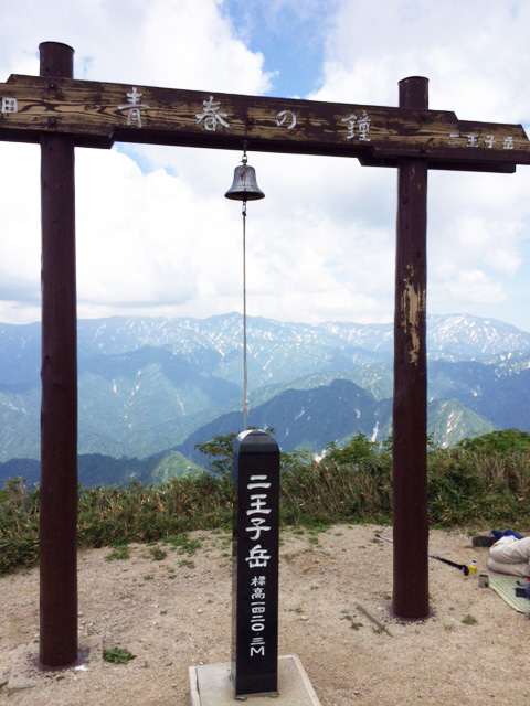 写真：二王子岳山頂