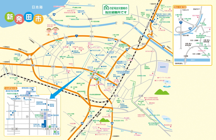 新発田市地図
