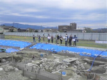 現地説明のようす