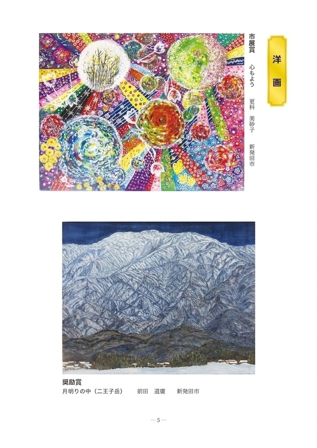 54回市展受賞作品（洋画部門）