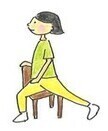 血管やわらかストレッチのイラスト